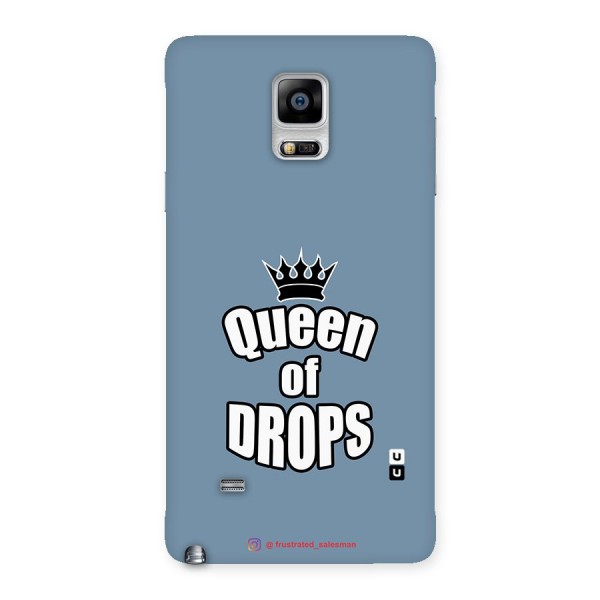 Queen of Drops SteelBlue Back Case for Galaxy Note 4