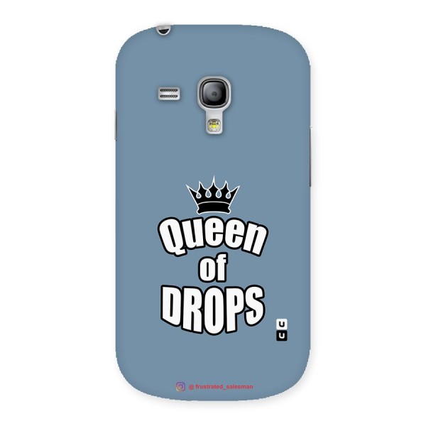 Queen of Drops SteelBlue Back Case for Galaxy S3 Mini