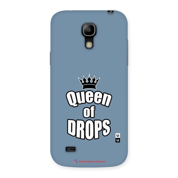 Queen of Drops SteelBlue Back Case for Galaxy S4 Mini
