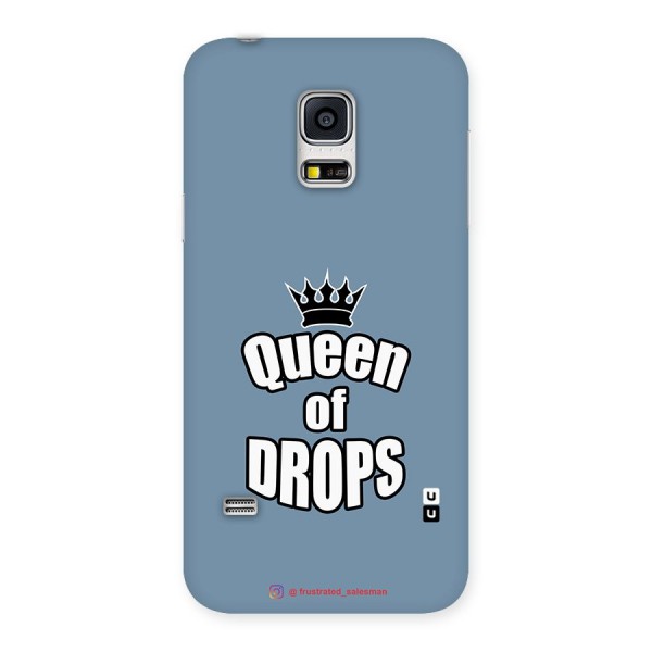 Queen of Drops SteelBlue Back Case for Galaxy S5 Mini