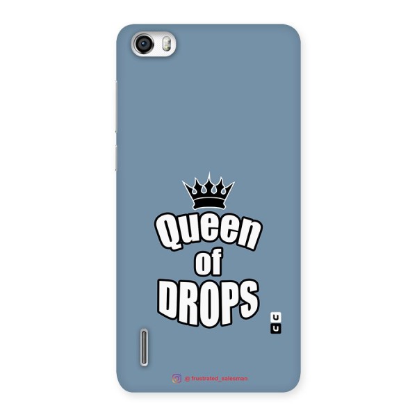 Queen of Drops SteelBlue Back Case for Honor 6