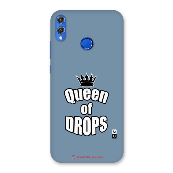 Queen of Drops SteelBlue Back Case for Honor 8X