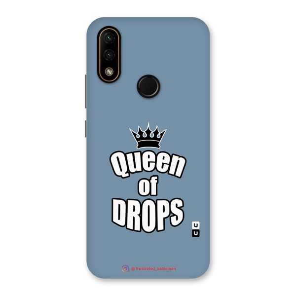 Queen of Drops SteelBlue Back Case for Lenovo A6 Note