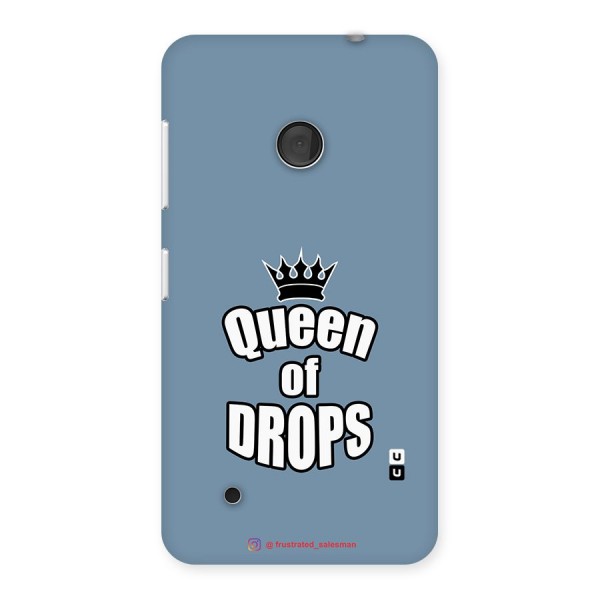 Queen of Drops SteelBlue Back Case for Lumia 530