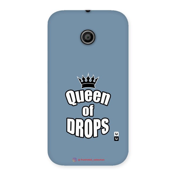 Queen of Drops SteelBlue Back Case for Moto E