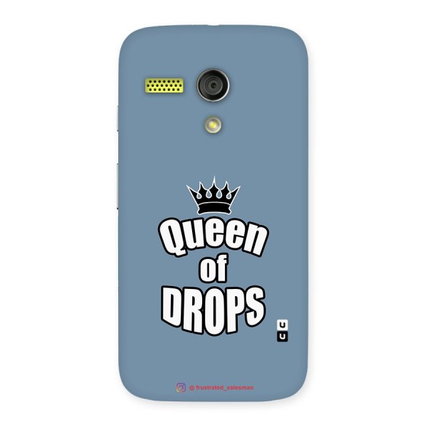 Queen of Drops SteelBlue Back Case for Moto G