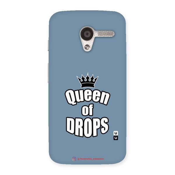 Queen of Drops SteelBlue Back Case for Moto X