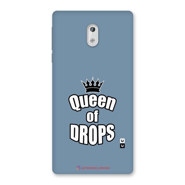 Queen of Drops SteelBlue Back Case for Nokia 3