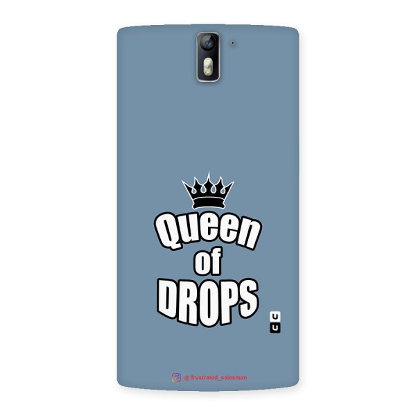 Queen of Drops SteelBlue Back Case for One Plus One