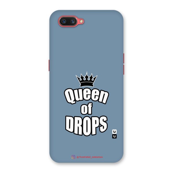 Queen of Drops SteelBlue Back Case for Oppo A3s