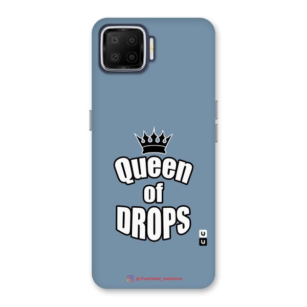 Queen of Drops SteelBlue Back Case for Oppo F17