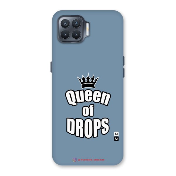 Queen of Drops SteelBlue Back Case for Oppo F17 Pro