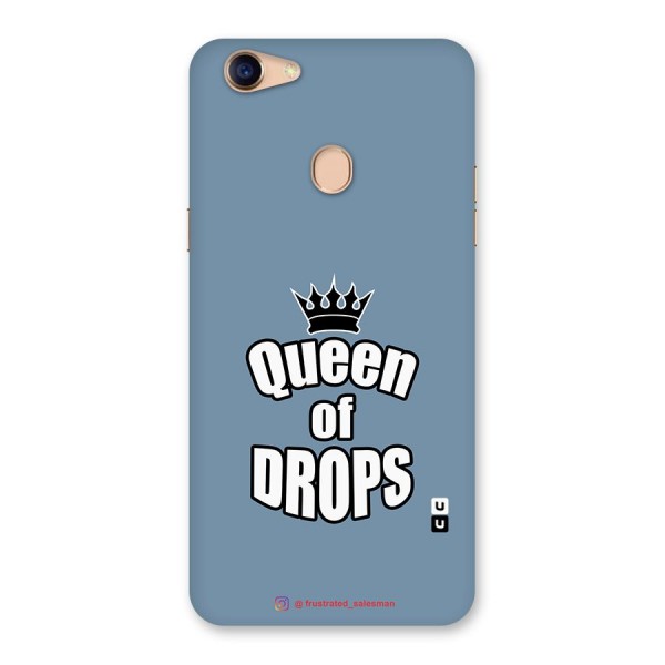 Queen of Drops SteelBlue Back Case for Oppo F5