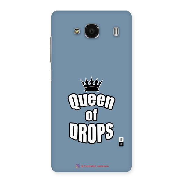 Queen of Drops SteelBlue Back Case for Redmi 2s