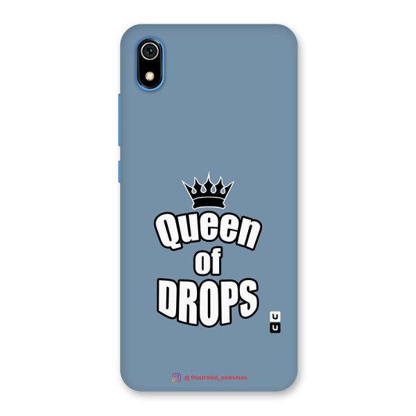 Queen of Drops SteelBlue Back Case for Redmi 7A