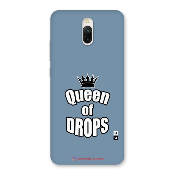 Queen of Drops SteelBlue Back Case for Redmi 8A Dual