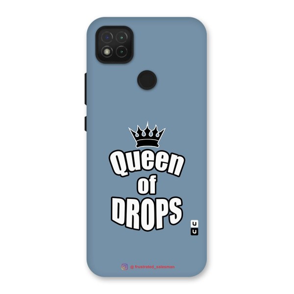 Queen of Drops SteelBlue Back Case for Redmi 9C