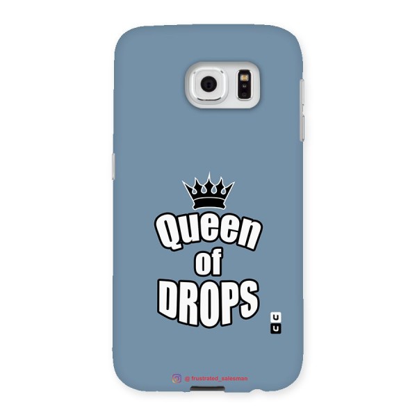 Queen of Drops SteelBlue Back Case for Samsung Galaxy S6