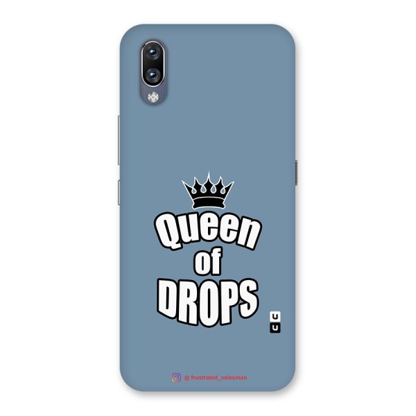 Queen of Drops SteelBlue Back Case for Vivo NEX