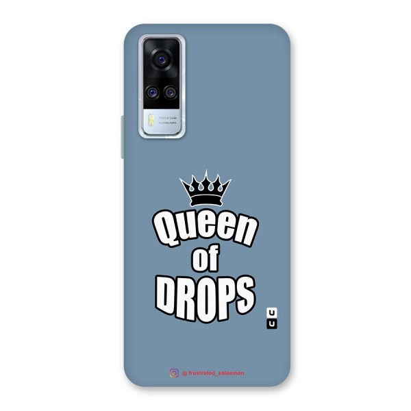 Queen of Drops SteelBlue Back Case for Vivo Y51