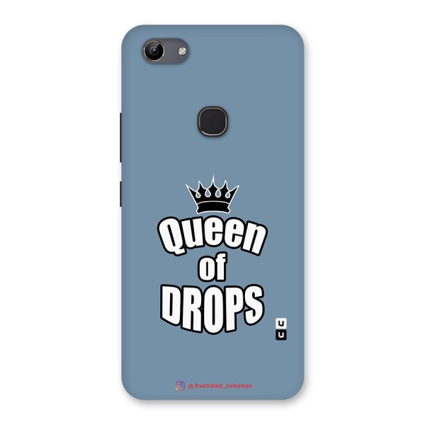 Queen of Drops SteelBlue Back Case for Vivo Y81