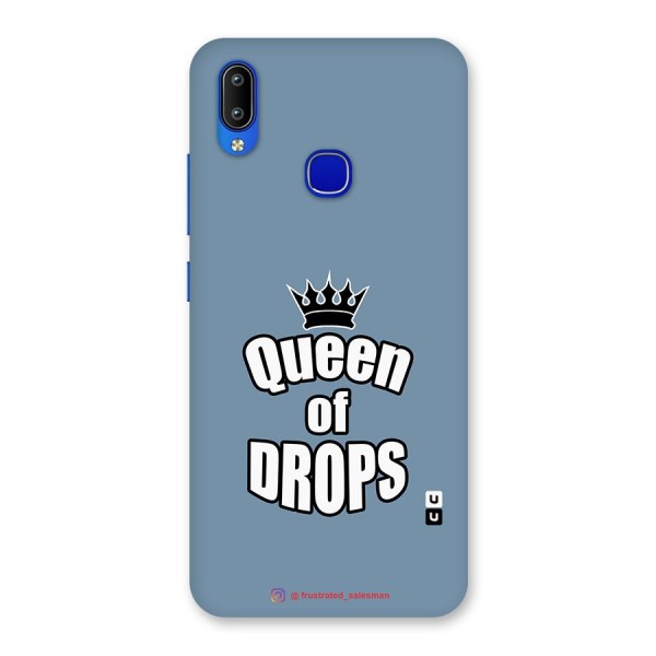 Queen of Drops SteelBlue Back Case for Vivo Y91