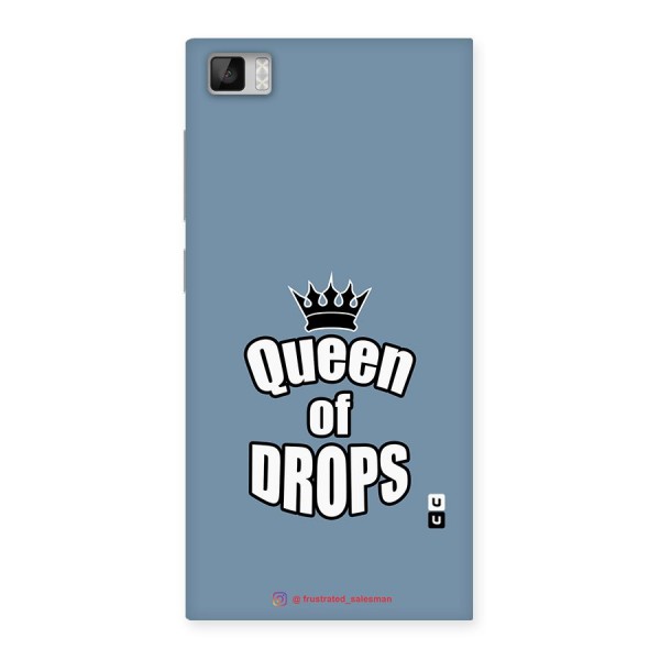 Queen of Drops SteelBlue Back Case for Xiaomi Mi3