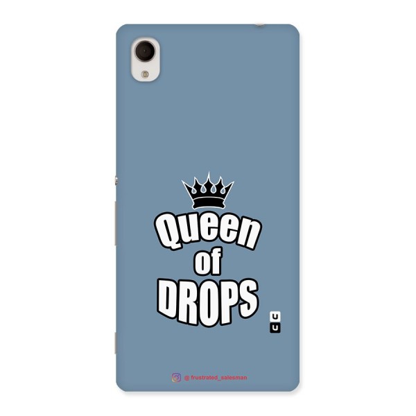 Queen of Drops SteelBlue Back Case for Xperia M4 Aqua