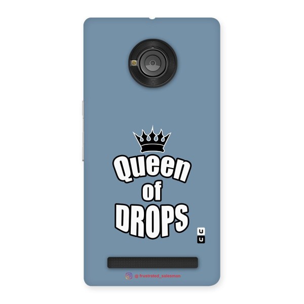 Queen of Drops SteelBlue Back Case for Yu Yuphoria