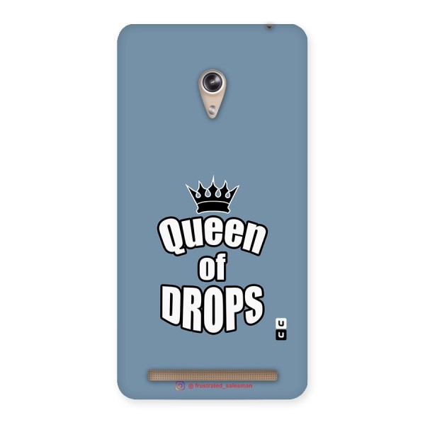 Queen of Drops SteelBlue Back Case for Zenfone 6