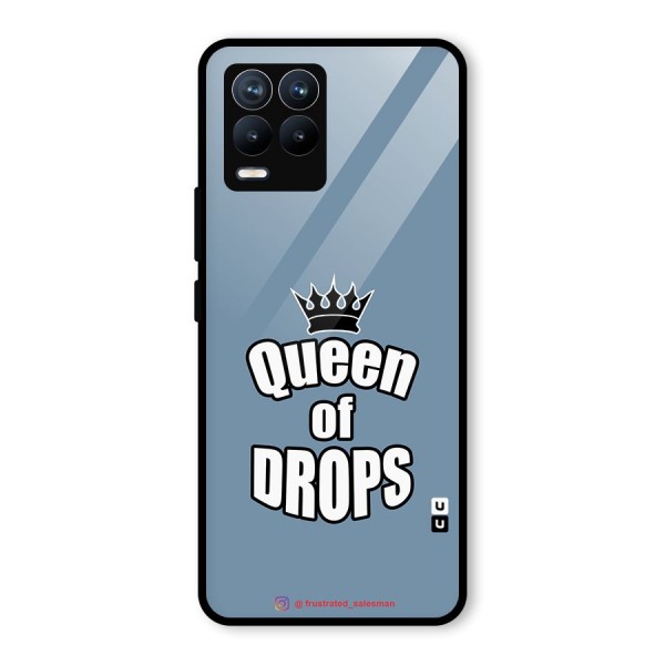 Queen of Drops SteelBlue Glass Back Case for Realme 8