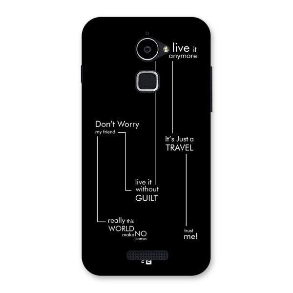 Quotes Of Life Back Case for Coolpad Note 3 Lite