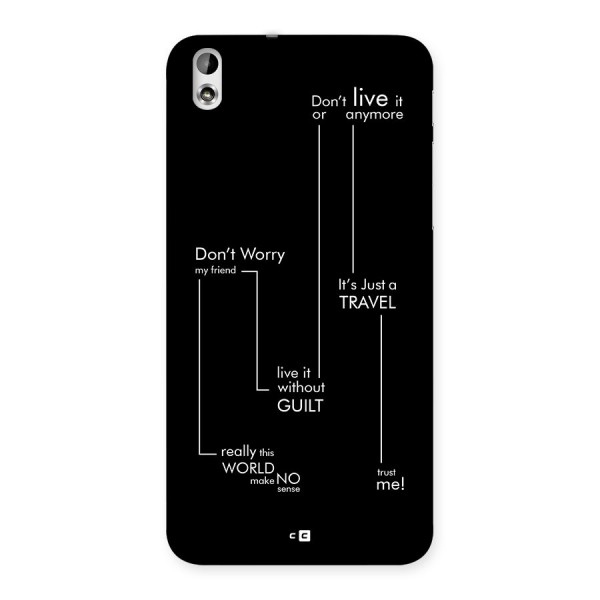 Quotes Of Life Back Case for Desire 816g