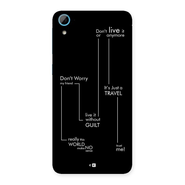 Quotes Of Life Back Case for Desire 826