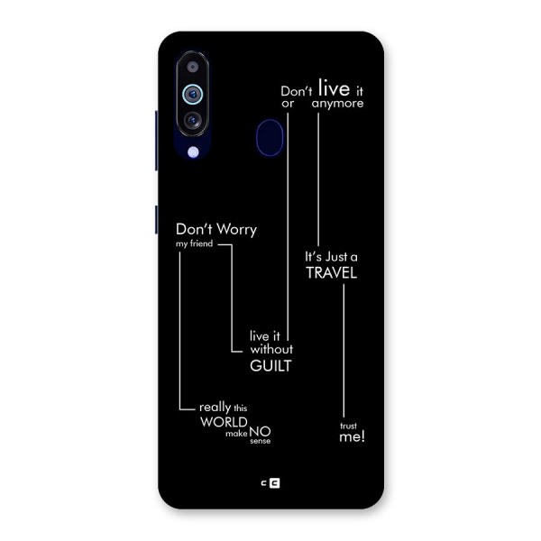 Quotes Of Life Back Case for Galaxy A60