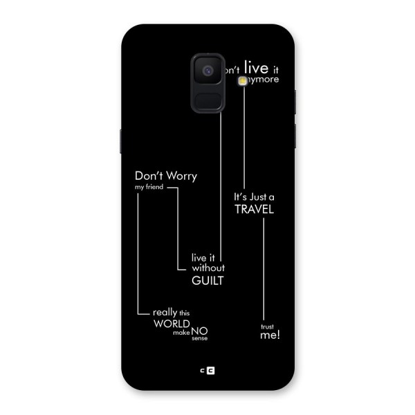 Quotes Of Life Back Case for Galaxy A6 (2018)