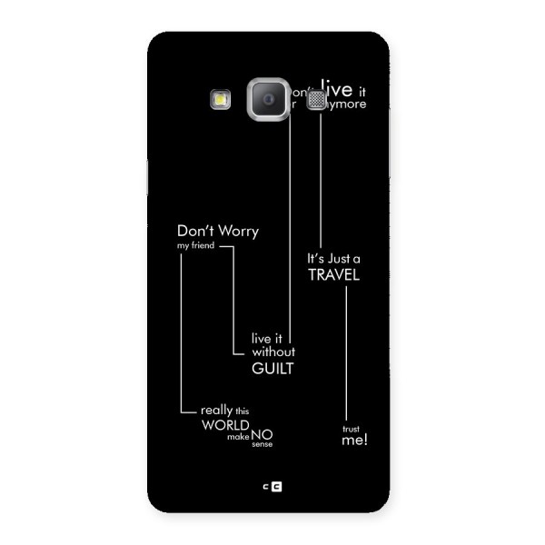 Quotes Of Life Back Case for Galaxy A7