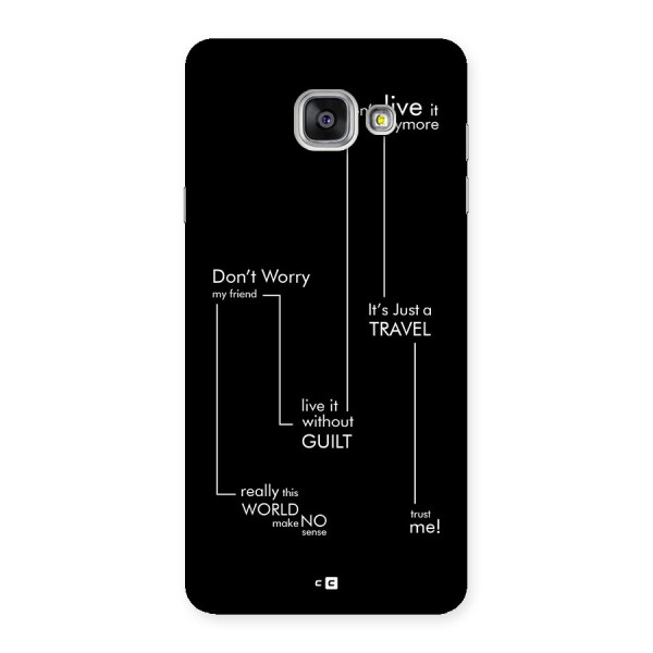 Quotes Of Life Back Case for Galaxy A7 (2016)