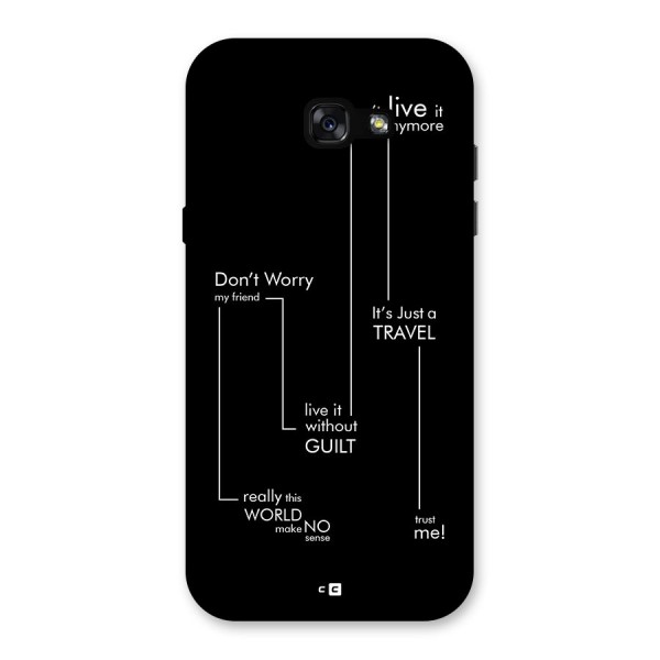 Quotes Of Life Back Case for Galaxy A7 (2017)