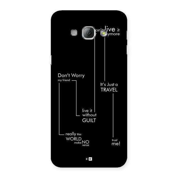 Quotes Of Life Back Case for Galaxy A8