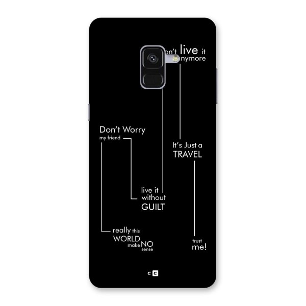 Quotes Of Life Back Case for Galaxy A8 Plus