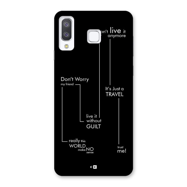 Quotes Of Life Back Case for Galaxy A8 Star