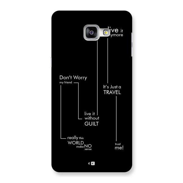 Quotes Of Life Back Case for Galaxy A9