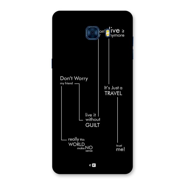 Quotes Of Life Back Case for Galaxy C7 Pro