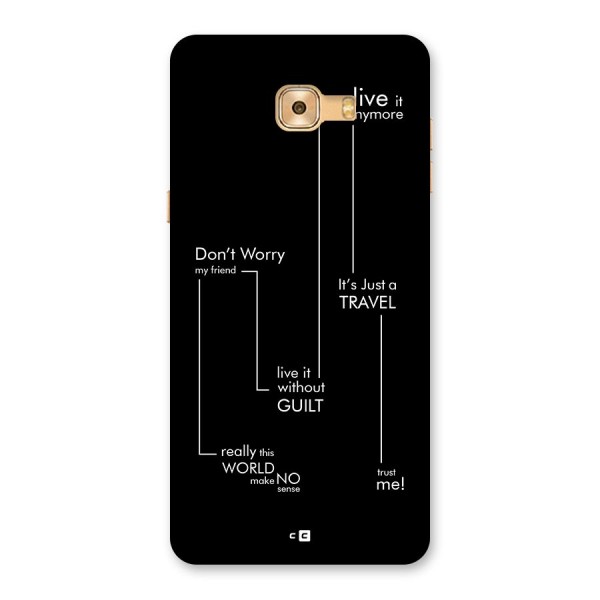 Quotes Of Life Back Case for Galaxy C9 Pro