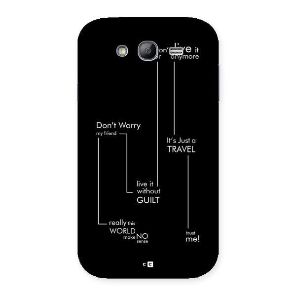 Quotes Of Life Back Case for Galaxy Grand