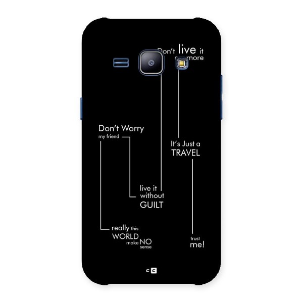 Quotes Of Life Back Case for Galaxy J1