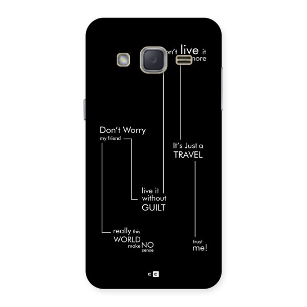 Quotes Of Life Back Case for Galaxy J2