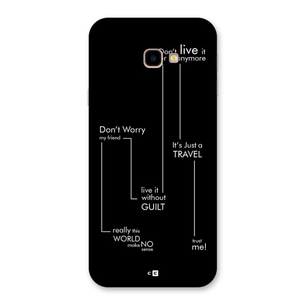 Quotes Of Life Back Case for Galaxy J4 Plus