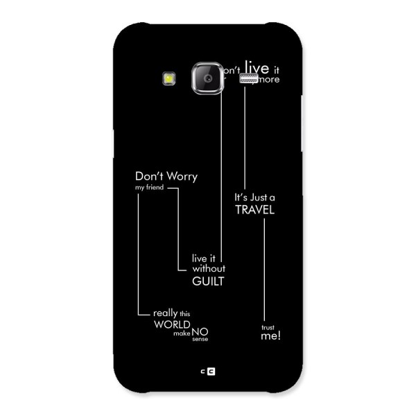 Quotes Of Life Back Case for Galaxy J5